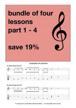 How to improvise - Bundle - Lessons Part 1 - 4 (C -Dur)